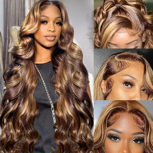 Vista 46 de Aaliweya Pelucas de cabello humano ondulado con cierre de encaje suizo real HD de 5 x 5 para mujer, densidad 15A, 200%, sin pegamento, con cordón