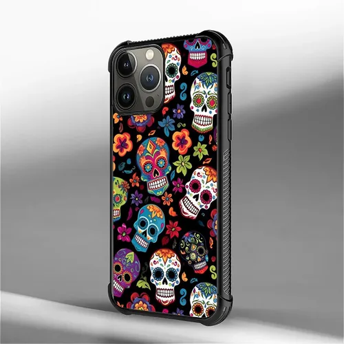 Vista 299 de Funda compatible con iPhone 8, a prueba de golpes, antiarañazos, bandera de ciervos de cola blanca de grano de madera estadounidense