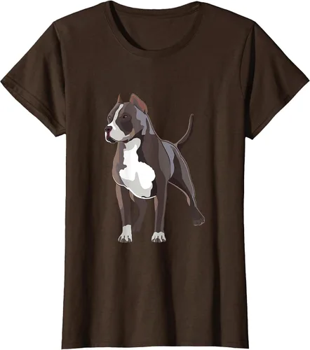 Vista 28 de American Bully Dog Holder Illustration for Dog Lovers T-Shirt Negro