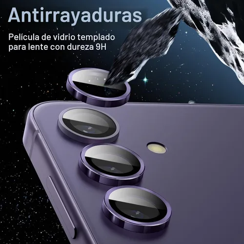 Vista 4 de JETech Protector de lente de cámara para Galaxy S24 Plus, violeta cobalto