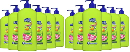 Vista 7 de Suave Kids 3 en 1 sin lágrimas, gel de baño, champú y acondicionador, probado por dermatólogos, Watermelon Wonder, 18 onzas, paquete de 6