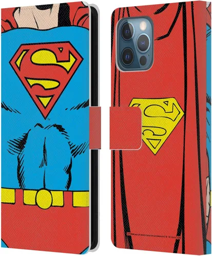 Vista 117 de Head Case Designs Funda de piel con licencia oficial de Superman DC Comics con logotipos negros y rojos compatible con Apple iPhone 11