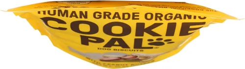 Vista 3 de Galletas orgánicas de mantequilla de maní para perros Cookie Pal, 10 onzas (paquete de 1)
