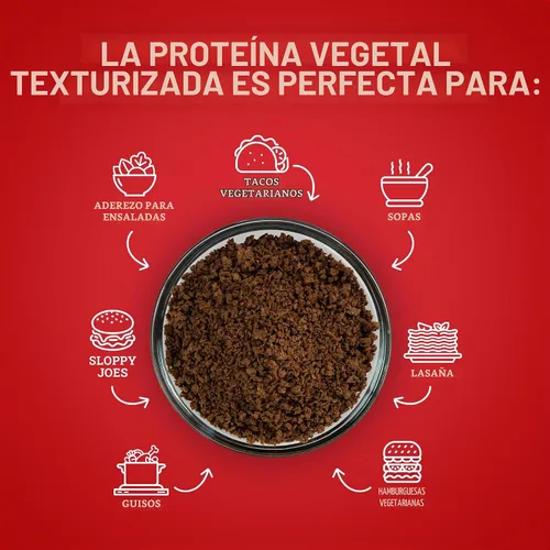 Vista 4 de Hoosier Hill Farm Proteína vegetal texturizada, 2 libras (paquete de 1)
