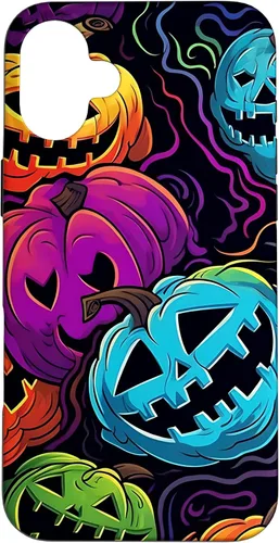Vista 21 de Funda para iPhone 11 Pro Max Halloween Scary Pumpkin Graffiti