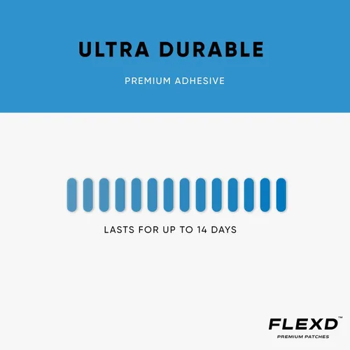 Vista 7 de Flexd - Cubiertas de sensor impermeables Freestyle para Libre 2 y 3 - (30 piezas) - Cubiertas de sensor Libre 3 - Parches Adhesivos CGM - Sin