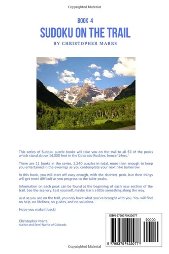 Vista 2 de Sudoku on the Trail - Book 4 The Mountain