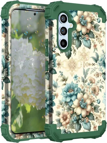 Vista 91 de Hocase Funda para Galaxy A37 5G, protección resistente a prueba de golpes, parachoques de goma de silicona suave+funda protectora híbrida