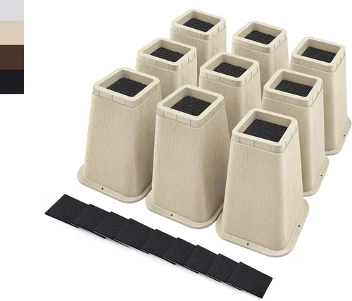 Vista 33 de ANNKUT Elevadores de cama resistentes de 6 pulgadas, elevadores de muebles para escritorio, silla, mesa o sofá, elevadores de sofá, soporta hasta