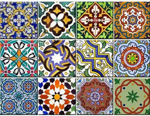 Vista 22 de Juego de 24 calcomanías para azulejos de salpicaduras en muro, azulejos tradicionales de Talavera, calcomanías para azulejos de baño y cocina