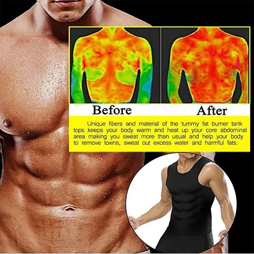 Vista 7 de Mansottile Ion Shaping Vest, Men Gynecomastia Compression Tank Top, Men's Compression Shaper Tank Top