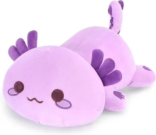 Vista 9 de Onsoyours Lindo Peluche de Axolotl, Suave Almohada de Peluche de Salamandra Animal de Peluche, Juguete de Peluche Kawaii para Niños