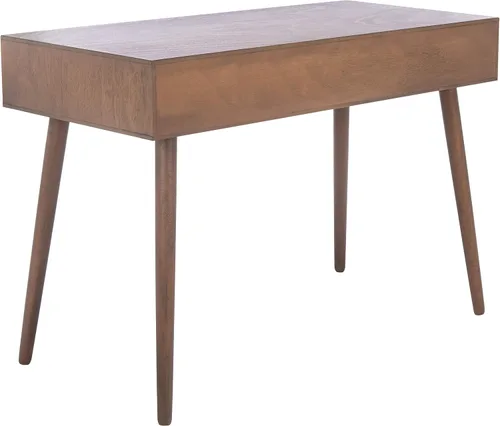Vista 8 de Safavieh Home Collection - Escritorio Remy marrón con 1 cajón, para oficina, sala de estar, dormitorio, estudio, vestíbulo