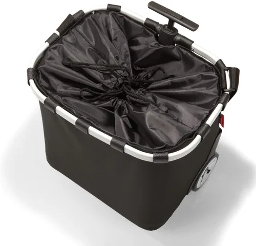 Vista 2 de reisenthel Carrycruiser Black - Carrito de compras portátil con marco de aluminio resistente, correa para el hombro y bolsa interior de malla