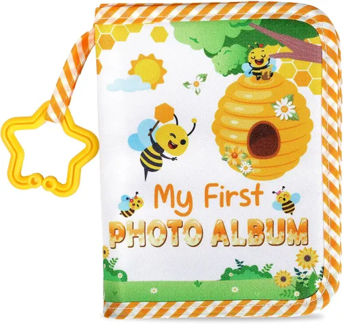 Vista 17 de Baby's My First Family Álbum Familiar Mi Primer Álbum de Fotos Suave Libro de Tela con Fotos Adventure Land My First Book of Photos Álbum