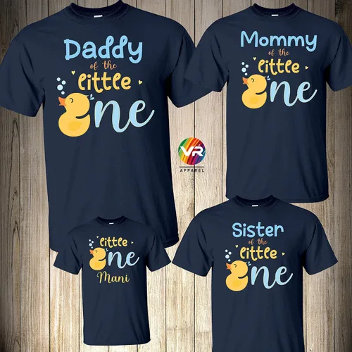 Vista 4 de Birthday Family Shirts Rubber Duckies Bath Duck Birthday Boy T-shirt Family Shirts Bath Duck Shirts Ducks Personalized Matching Custom Sweet ONE
