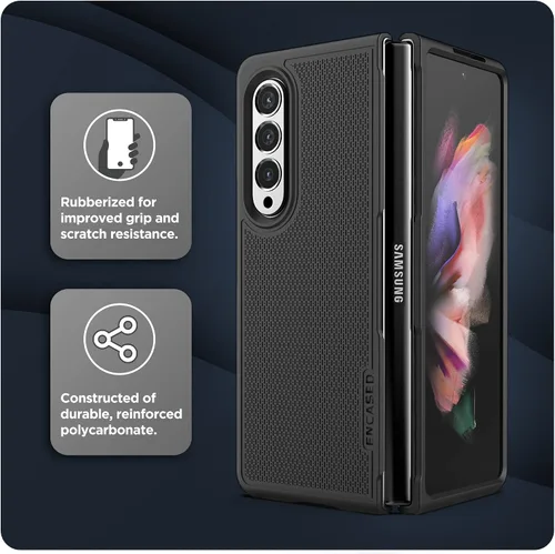 Vista 7 de DuraClip Series - Funda para Samsung Galaxy Z Fold 3 con funda de clip para cinturón (Z Flold3)