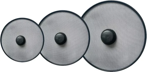 Vista 5 de 3 piezas de sartén protector contra salpicaduras de grasa pantalla de malla a prueba de aceite tapa de olla accesorios de cocina para cocinar