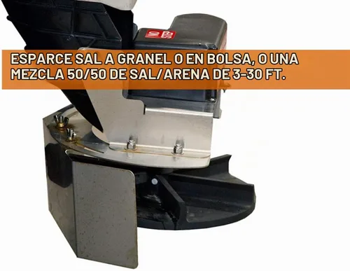 Vista 8 de Buyers Products SaltDogg SHPE2000 Esparcidor comercial de sal y arena con tolva de accionamiento eléctrico, fabricado en los Estados Unidos