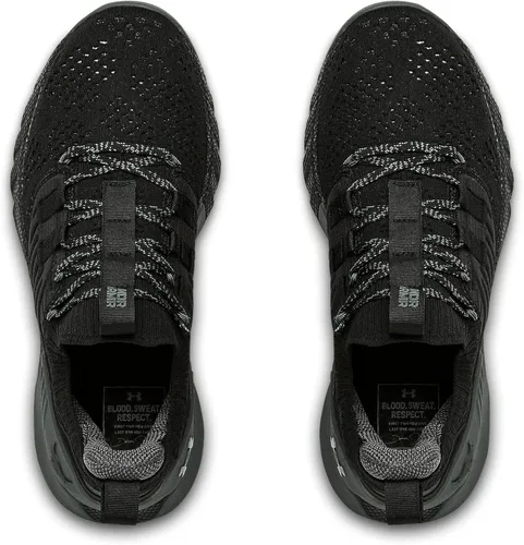 Vista 4 de Under Armour Zapato de entrenamiento Project Rock 3 para mujer, NegroGris Pitch - 001