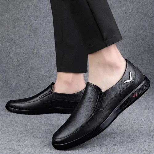 Vista 3 de GEXECEUSS Mocasines ligeros para hombre, zapatos de conducción sin cordones, mocasines informales, mocasines planos, zapatos de barco, zapatos
