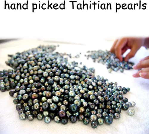 Vista 4 de Cultured Tahitian Black Pearl Sterling Silver Crown Pendant Necklace