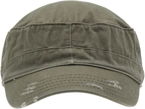Vista 2 de The Vintage Year Washed Cadet Cotton Twill Adjustable Military Radar Distressed Sport Caps