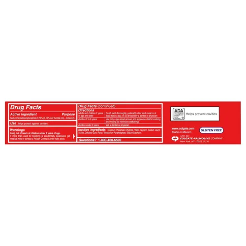 Vista 3 de Colgate Pasta dental para protección de caries con flúor - 4 onzas (Paquete de 6)