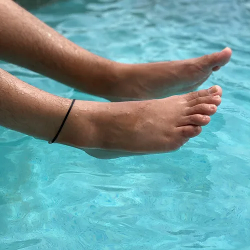 Vista 7 de Tobillera de cordón para hombres, mujeres, adolescentes y adultos, unisex, pulsera de tobillo para surfistas, playa, tobilleras, impermeables