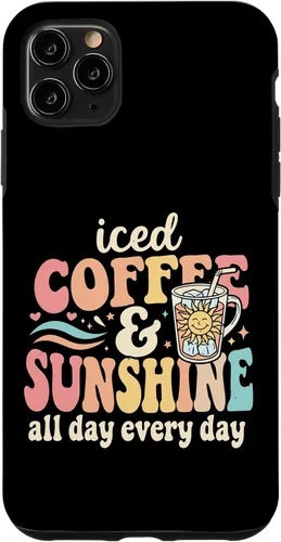 Vista 13 de Iced Coffee and Sunshine Funny Summer Case for iPhone 17