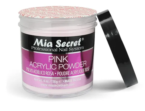 Vista 7 de Mia Secret Polvo acrílico rosa 4 oz.