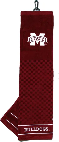 Vista 76 de Team Golf NCAA Texas A&M Aggies Toalla de golf bordada, diseño a cuadros y logotipo bordado