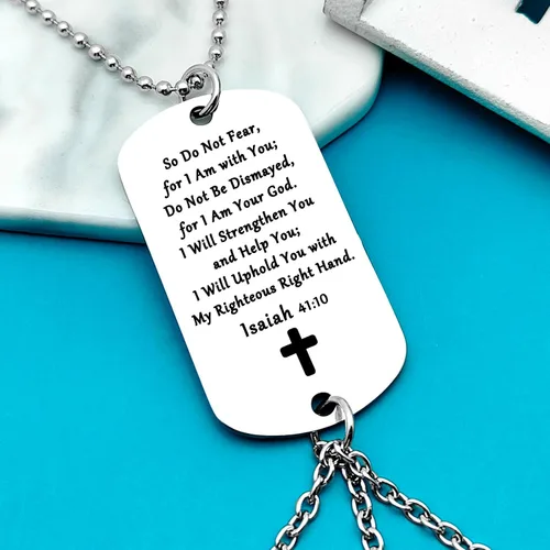Vista 4 de Regalos cristianos, adorno colgante de versículo de la Biblia, regalo para espejo retrovisor de automóvil, accesorios colgantes para mujeres