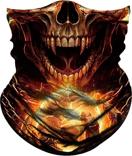 Vista 34 de Obacle Polaina para el cuello, bandana para protección contra el polvo, el viento, el sol para hombres y mujeres