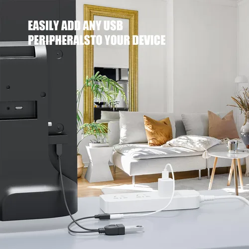 Vista 6 de Eanetf Cable OTG para fire Stick, cable micro OTG para Samsung Galaxy, Amazon Fire TV, compatible con LG HTC, Android, tableta, host micro USB