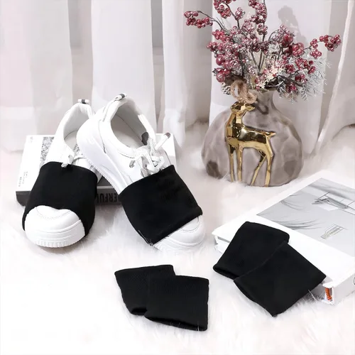 Vista 3 de Haysandy Dance Shoe Covers Over Sneakers Dance Shoe Covers Socks on Smooth Floors for Dancer Women Men Adults