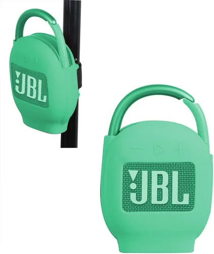 Vista 9 de Hermitshell Estuche de transporte de silicona de repuesto para altavoz Bluetooth inalámbrico JBL Clip 3 portátil e impermeable (negro camuflaje)