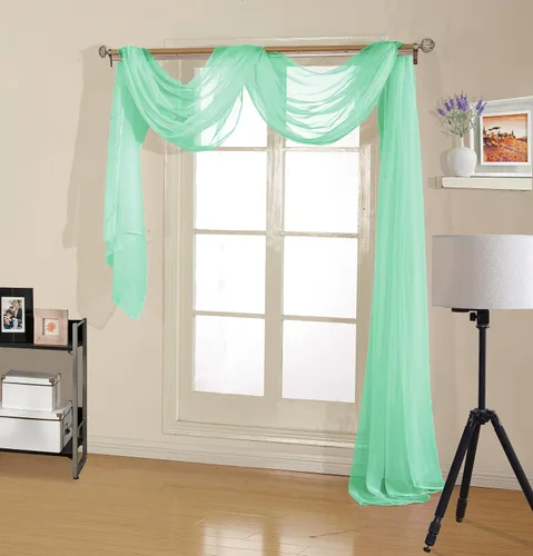 Vista 6 de Decotex - Bufanda de gasa transparente de calidad premium para diseños de hogar y eventos