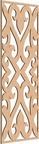 Vista 31 de Keene Paneles de pared decorativos de madera con calado, 9 3/8 pulgadas de ancho x 24 3/8 pulgadas de alto x 1/4 de alto, abedul Birch