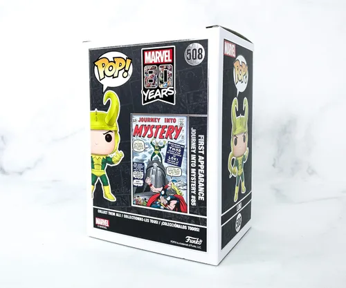 Vista 3 de Funko Pop Marvel Collector Corps 80 años LOKI Primera aparición exclusiva