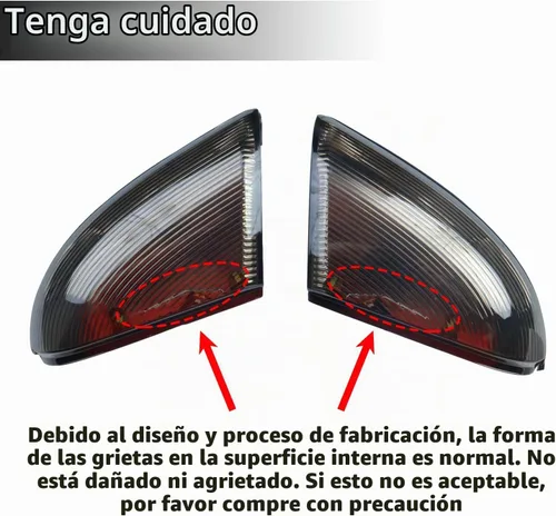 Vista 2 de Conjunto de Lámpara LED de Señal de Giro para Espejo Lateral Intermitente Ahumada Lámpara de Charco Compatible con Dodge Ram 1500 2500 2010-2018