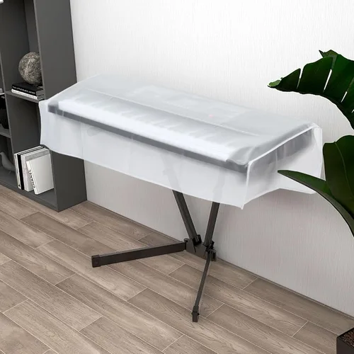 Vista 6 de LIGICKY Cubierta antipolvo para teclado de 88 teclas y pianos digitales, cubiertas impermeables para piano transparentes