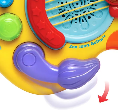 Vista 3 de Guitarra de juguete VTech Zoo Jamz, Empaque estándar, Amarillo