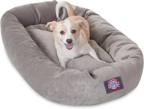 Vista 27 de Majestic Pet Villa - Cama para perros de espuma viscoelástica triturada de 32 pulgadas para perros de tamaño mediano, 32 x 23 x 7 pulgadas, cama
