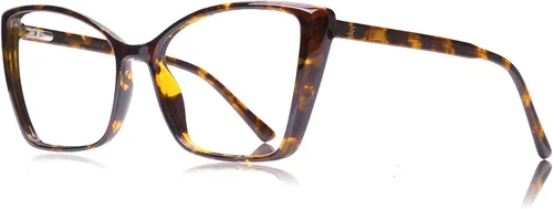 Vista 24 de Gafas de Bloqueo de Luz Azul para Mujeres, de Gran Tamaño con Estilo Ojo de Gato para Computadora y Videojuegos Antirreflejos y Anti-UV RF6204 Verde