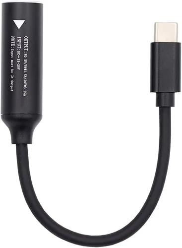 Vista 11 de DC Jack 0.098x0.028 in Entrada a USB-C Tipo-C Cable de carga de enchufe de alimentación para teléfono portátil PD9V 5V 20V