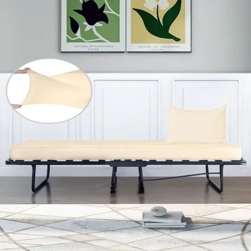 Vista 14 de IDEAhome Sábana bajera ajustable de punto de Jersey de 75 x 33 pulgadas con bolsillo profundo de 8 pulgadas, adecuada para literas, camping, casas