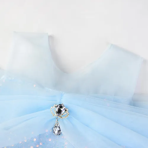 Vista 5 de Vgolar Disfraz de princesa iluminado para Halloween, vestido de princesa con accesorios