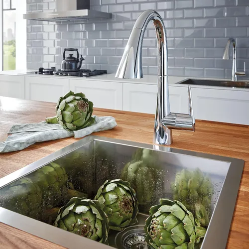 Vista 4 de Grohe 32298003 Zedra Grifo de cocina con triple rociador extraíble de una sola manija en cromo Starlight Cromado