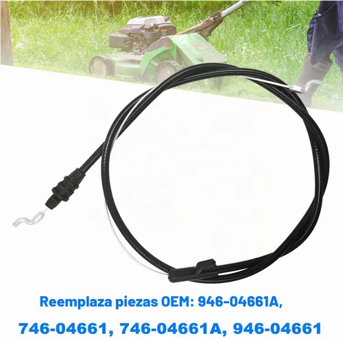 Vista 3 de Cable de control 946-04661A para MTD, Troy-Bilt, artesano, máquinas de patio, Cub Cadet, Yard Man, Bolens, Murray cortacésped, sustituye a